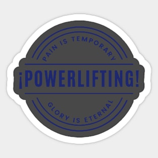 ¡POWERLIFTING! Sticker